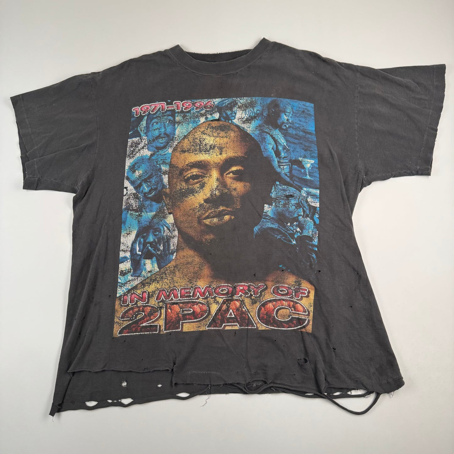 Vintage 90s Tupac Shirt Large Rap Tee In Memory