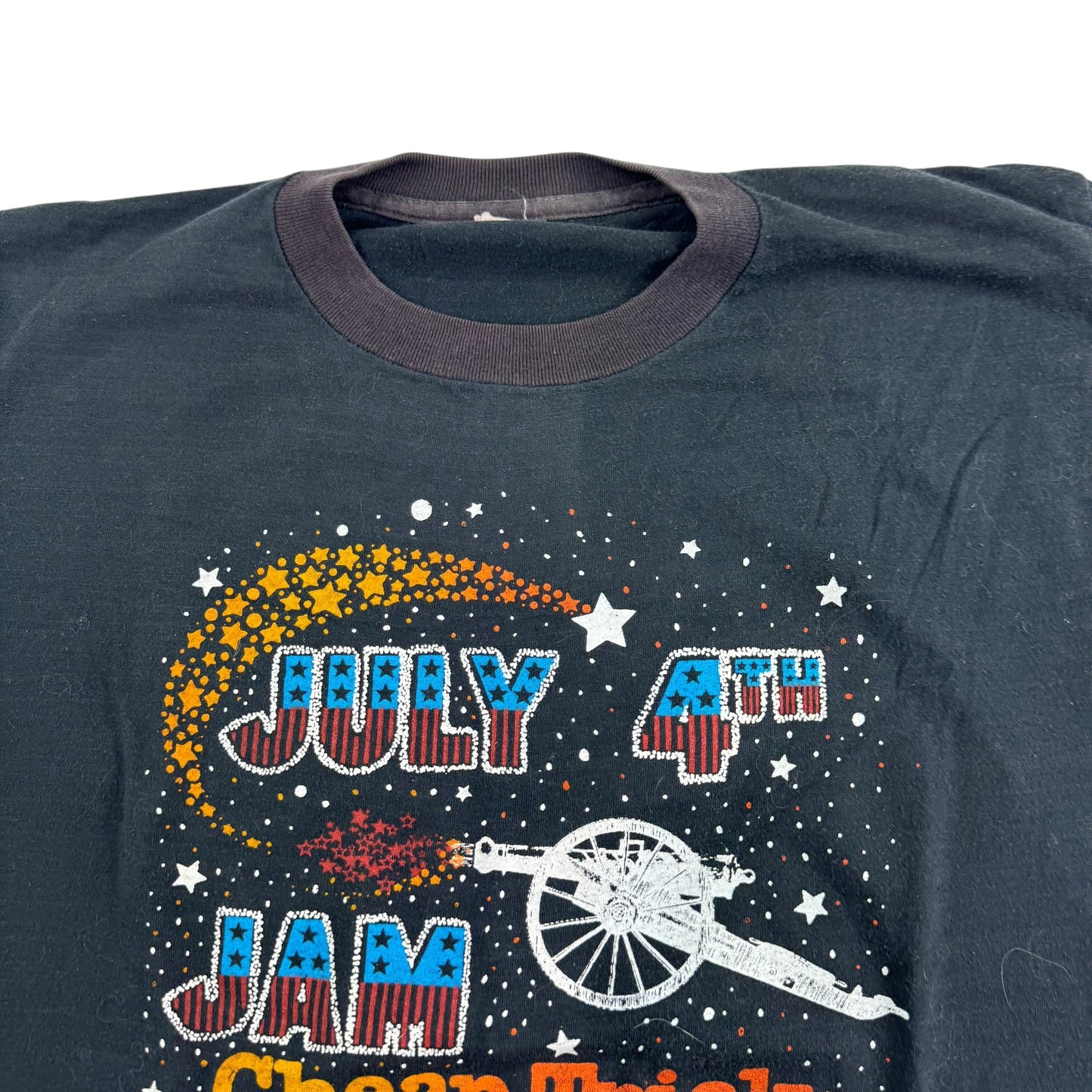 Vintage 1979 Cheap Trick Shirt Large Ac/dc July 4th Jam