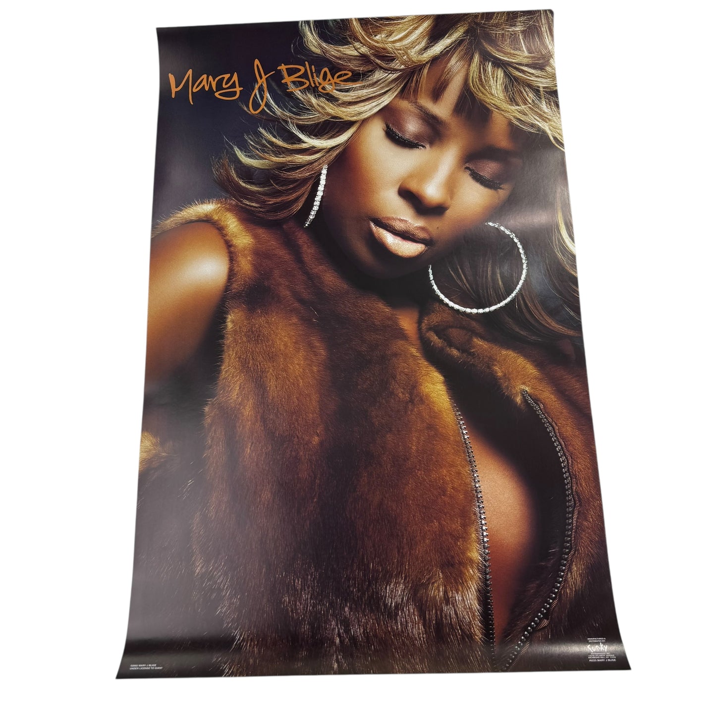 Vintage 2002 Mary J Blige Poster