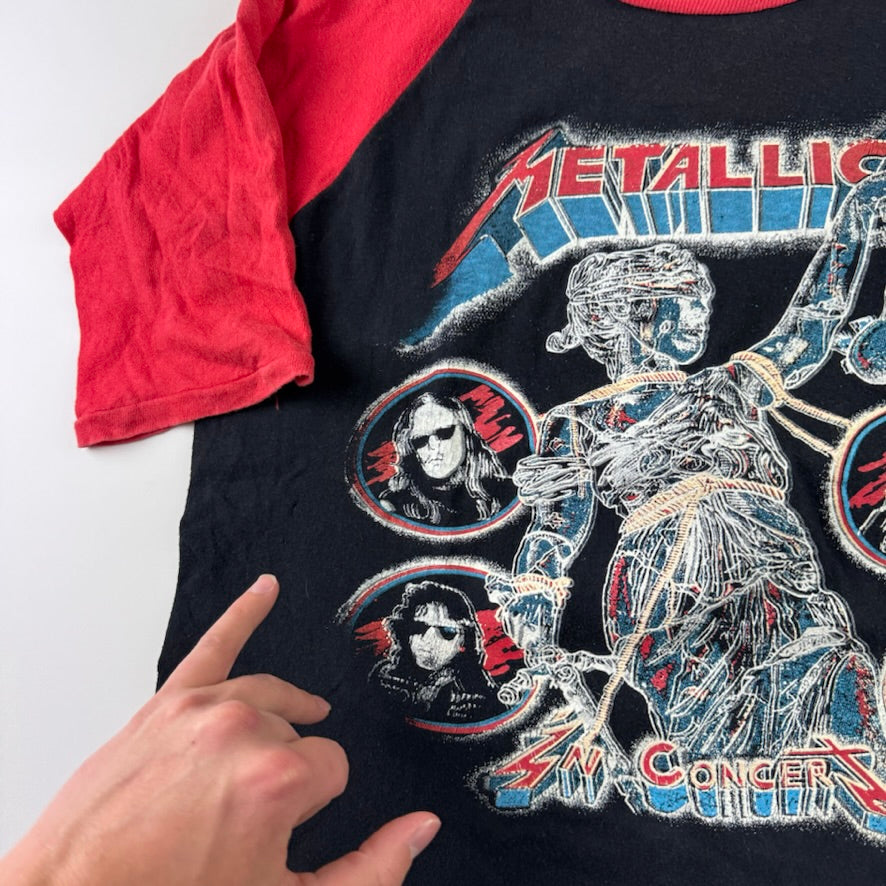 Vintage 80s Metallica Shirt Medium
