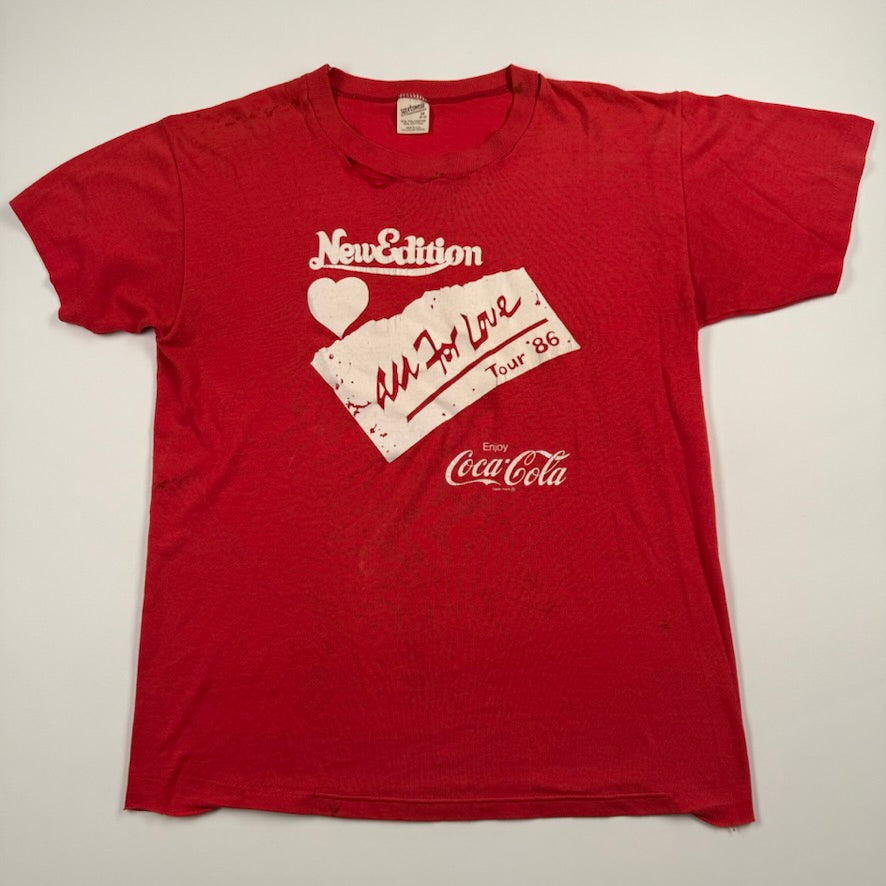 Vintage 1986 New Edition Shirt Medium All For Love