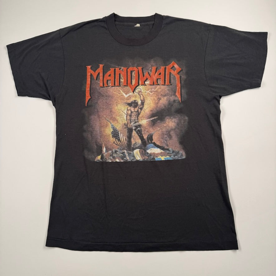Vintage 80s Manowar Shirt Large