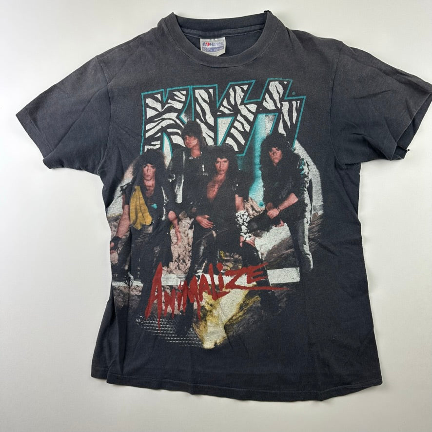 Vintage 1985 Kiss Shirt Small Animalize