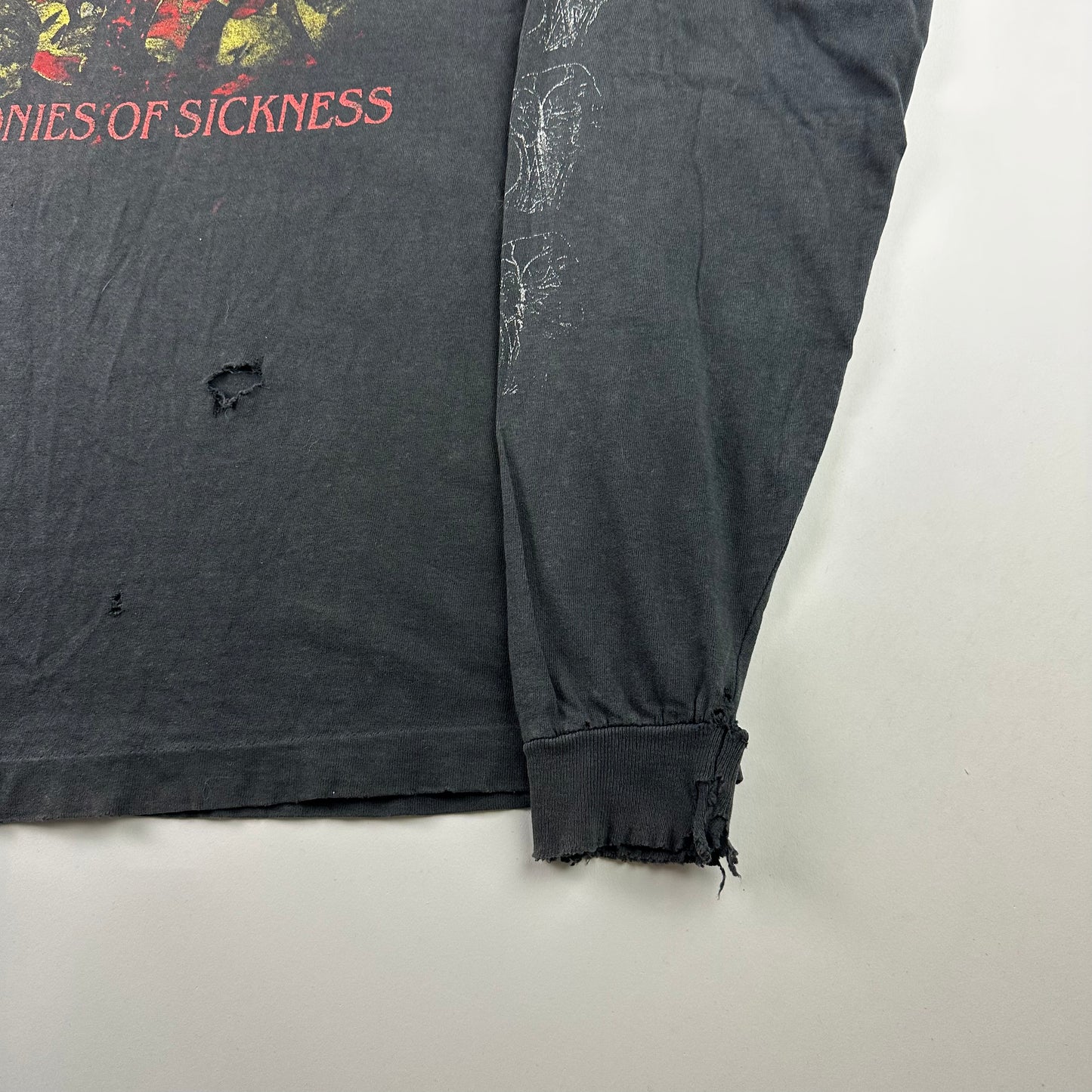 Vintage 1990 Carcass Long Sleeve Shirt XL SYMPHONIES OF SICKNESS