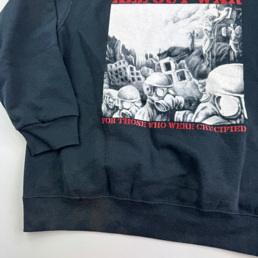 Vintage 2000s All Out War Sweatshirt Large For Those Who