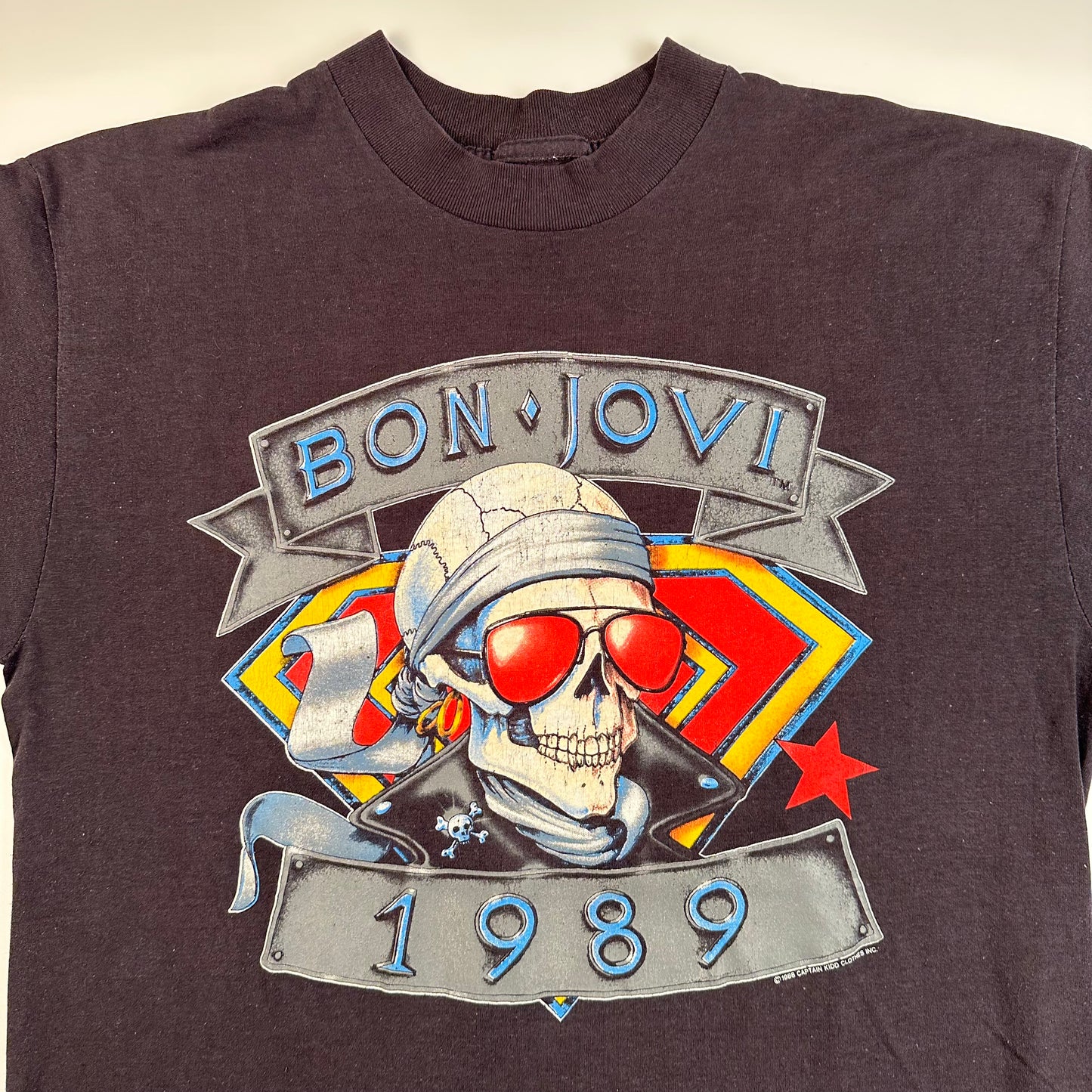 Vintage 1989 Bon Jovi Shirt Medium We're Back Kickin Ass