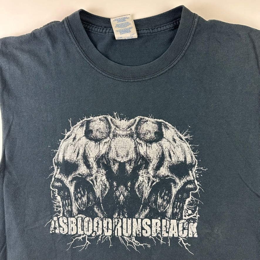 Vintage 2000s As Blood Runs Black Sleeveless Shirt Medium