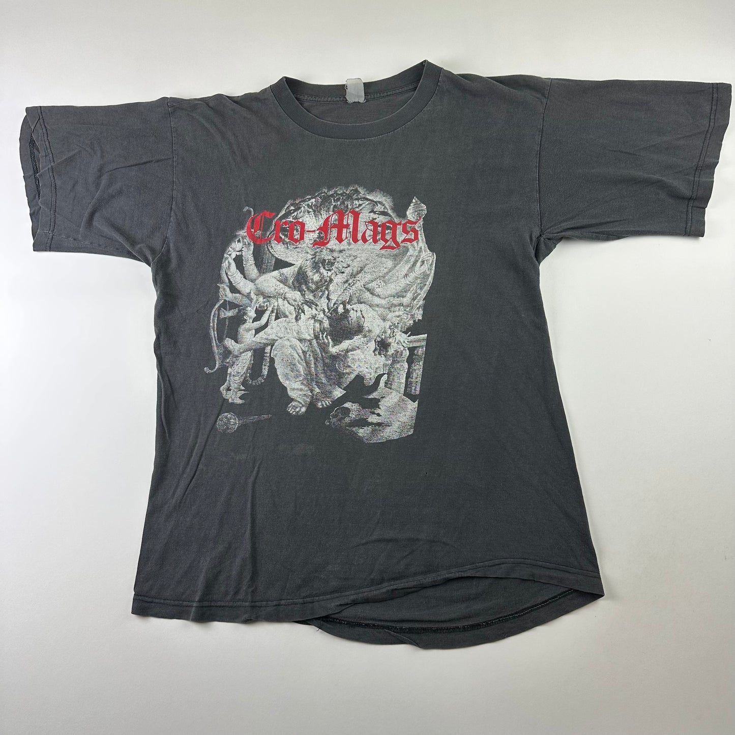 Vintage 1991 Cro-Mags Shirt Large Best Wishes European Tour