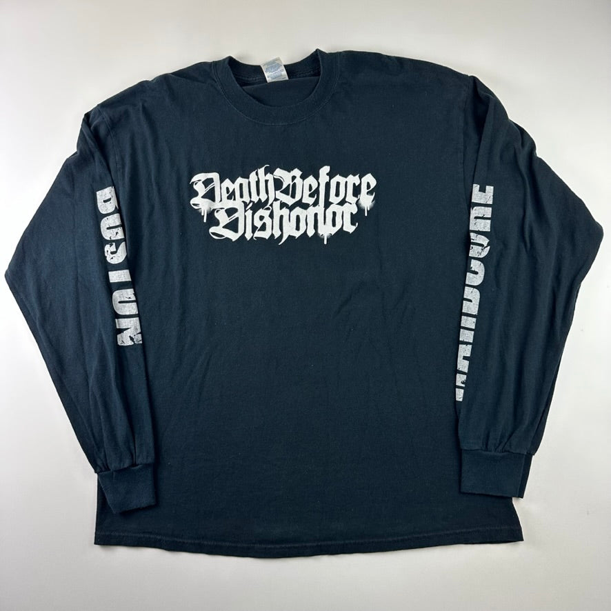 Vintage 2000s Death Before Dishonor Long Sleeve Shirt XL