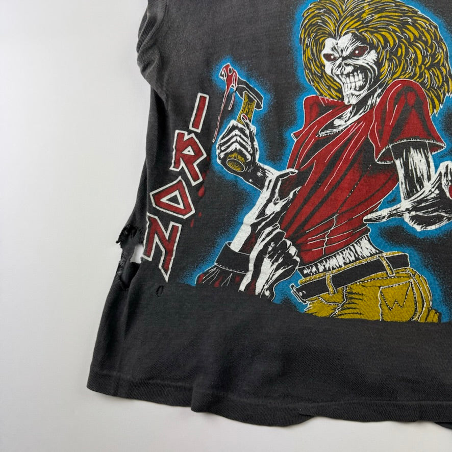 Vintage 80s Iron Maiden Sleeveless Medium Shirt Ratt