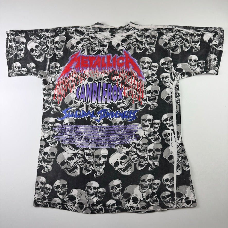 Vintage 1994 Metallica Shirt Large Binge And Purge All Over Print