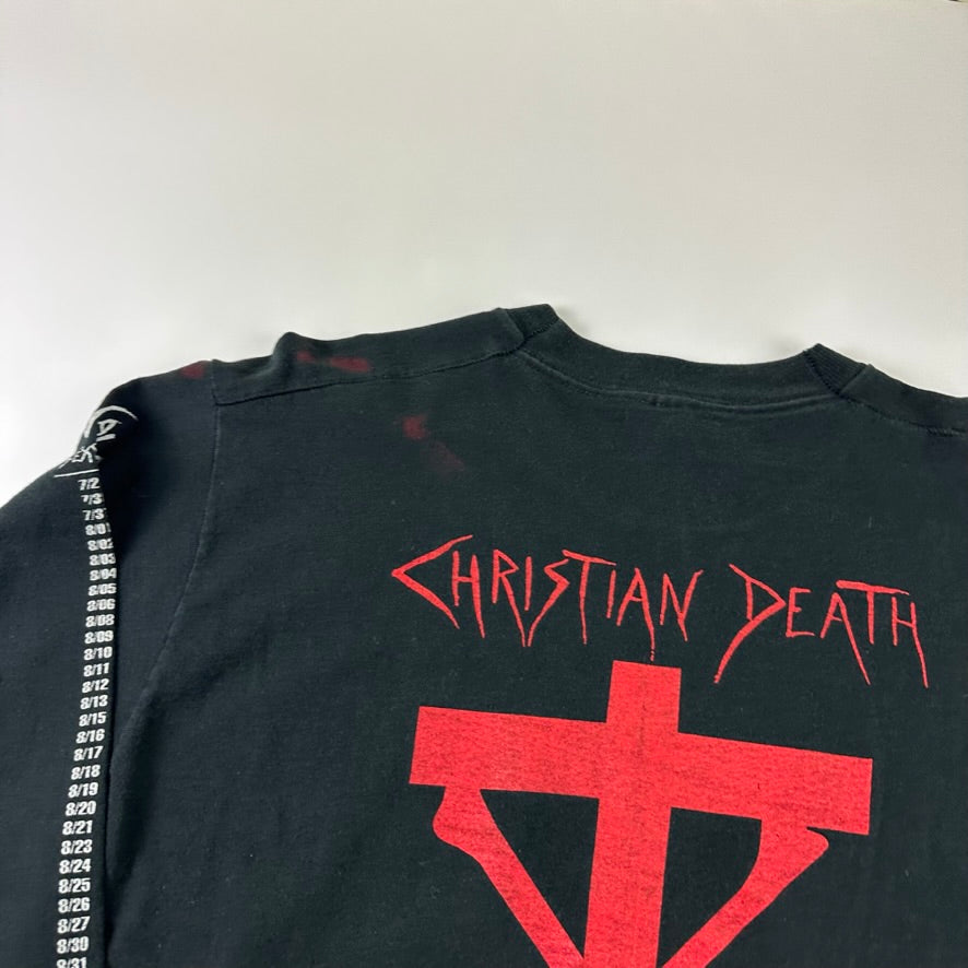 Vintage 1994 Christian Death Long Sleeve Shirt Large Sex And Drugs