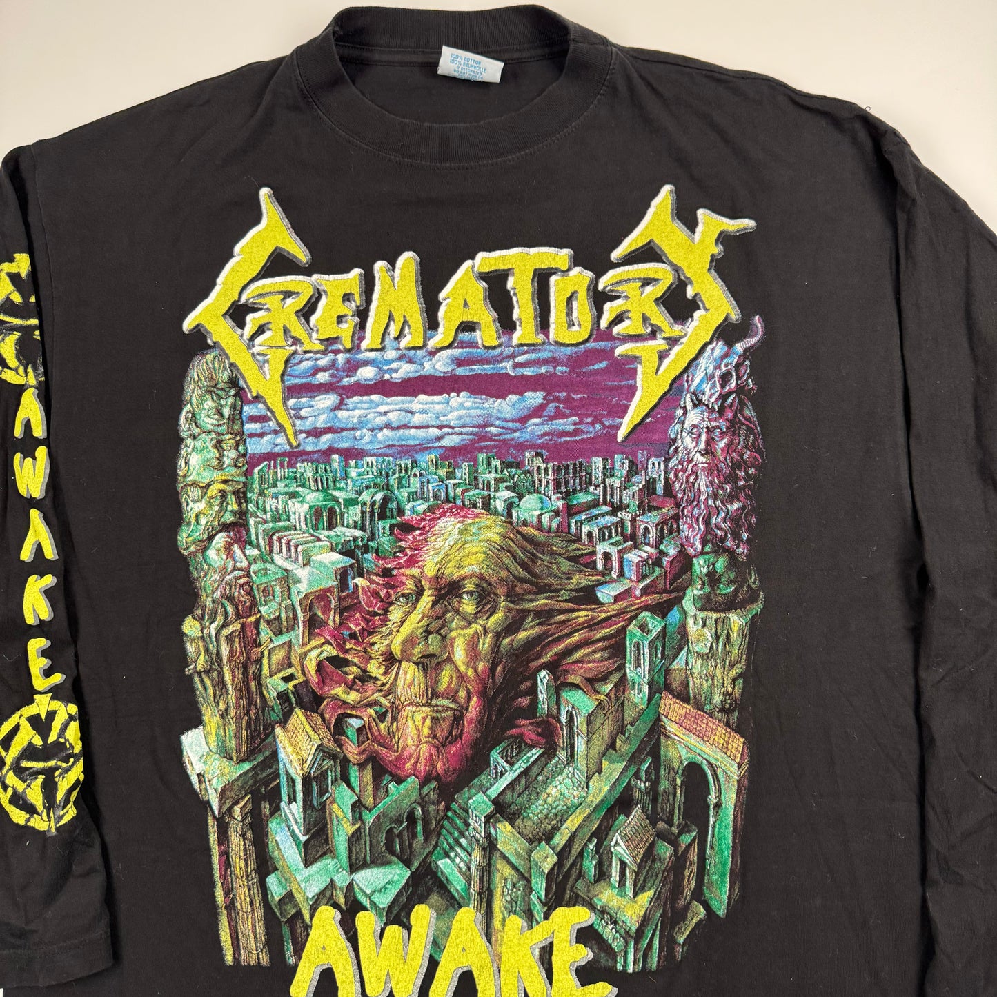 Vintage 90s Crematory Long Sleeve Shirt XL Awake