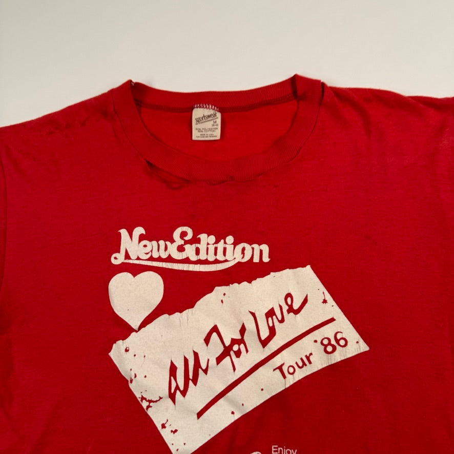 Vintage 1986 New Edition Shirt Medium All For Love