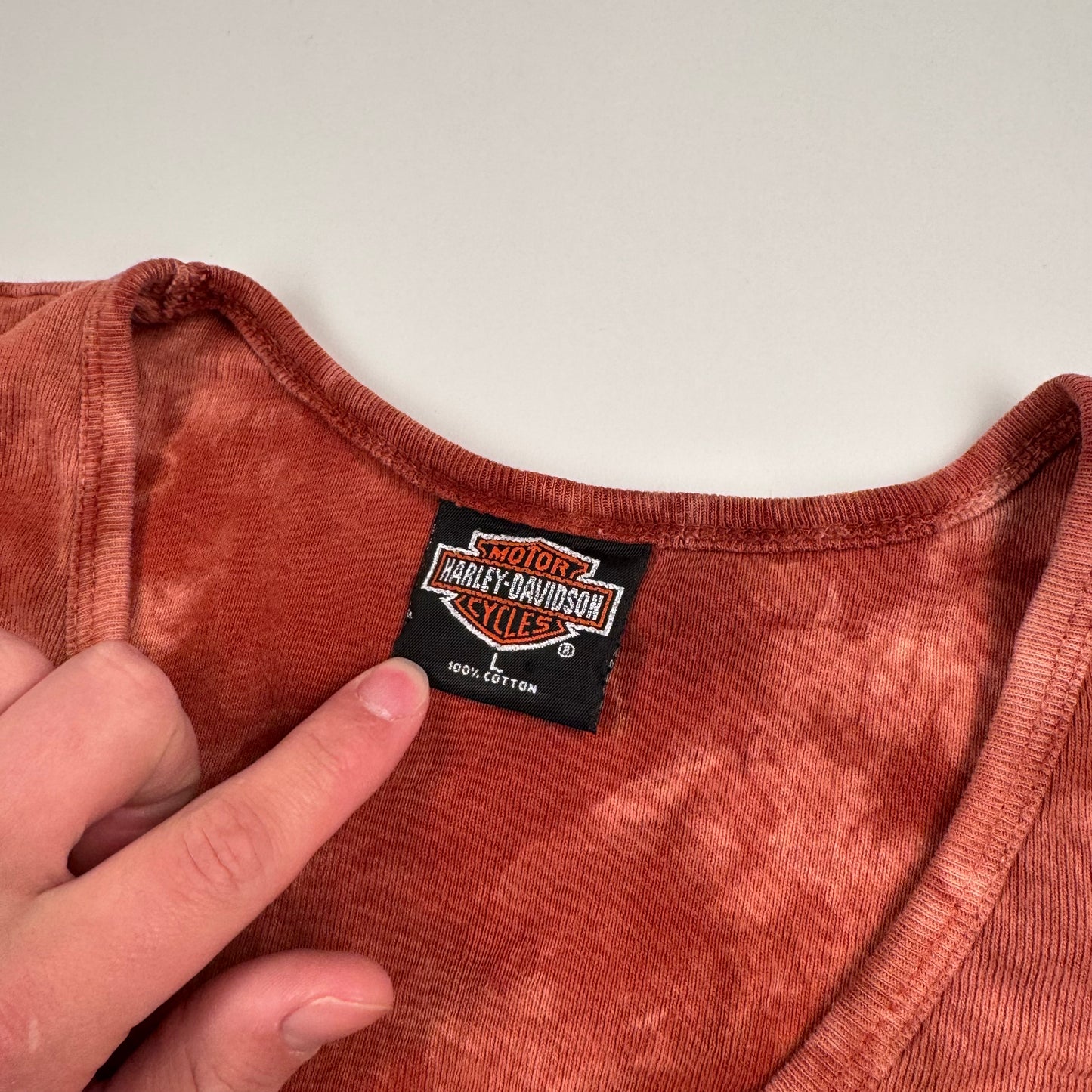 Vintage 2000s Harley Davidson Womens Long Sleeve Shirt Large