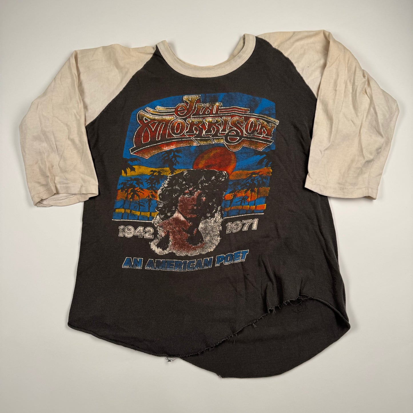 Vintage 1971 Jim Morrison Shirt Small An American Poet