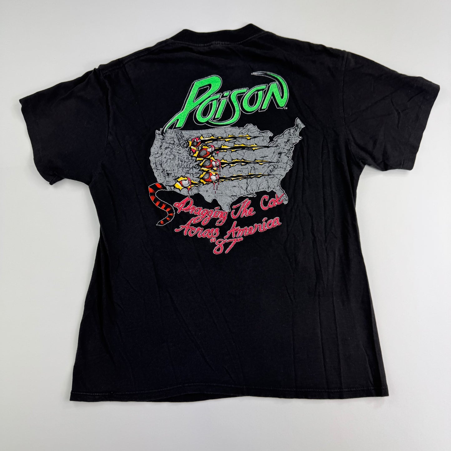 Vintage 1987 Poison Shirt Large