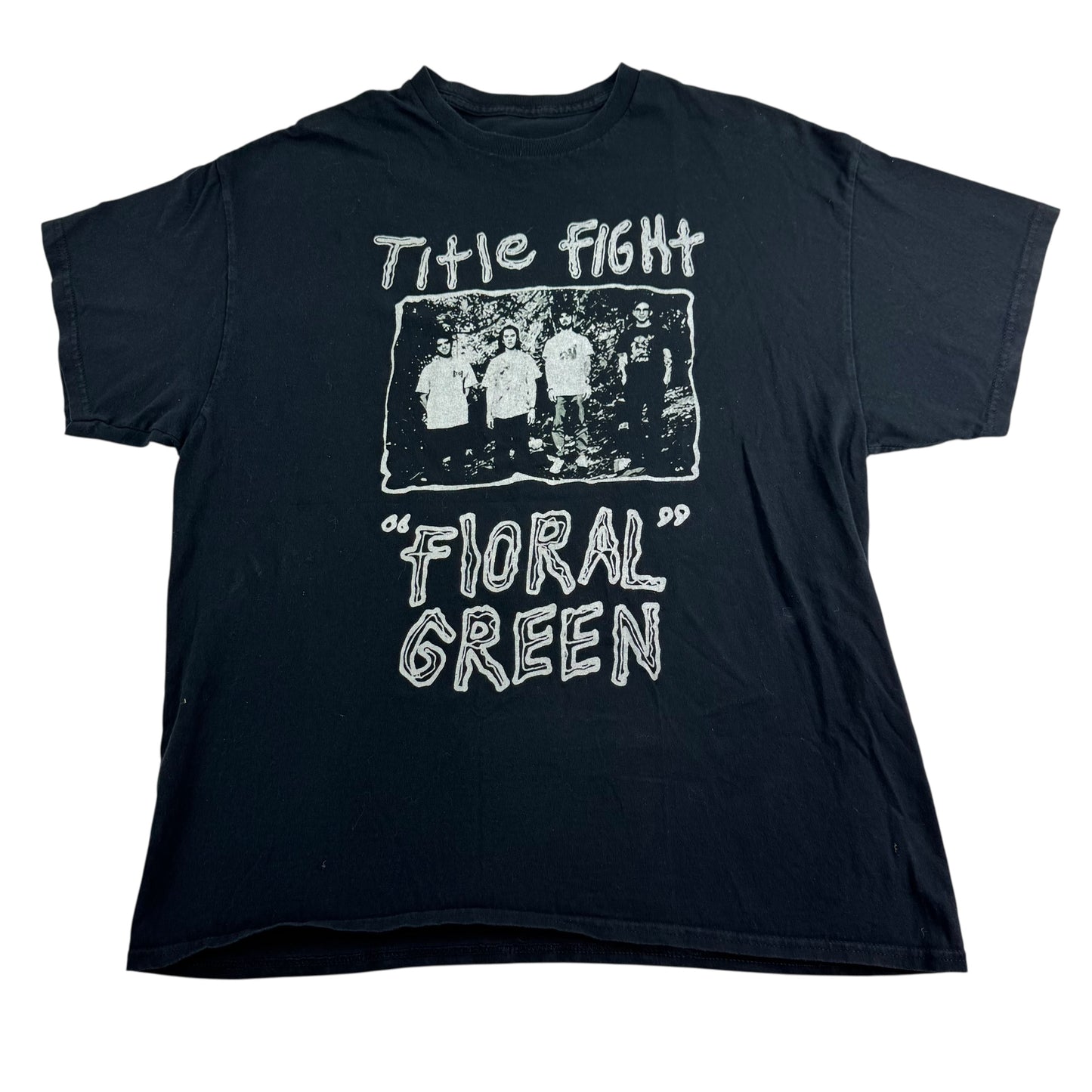 Title Fight Shirt XL Floral Green