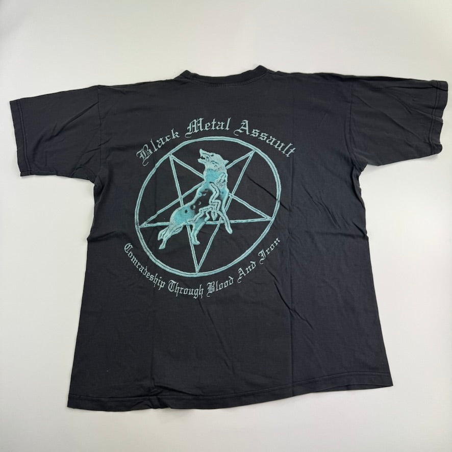 Vintage 90s Marduk Shirt XL Black Metal Assault