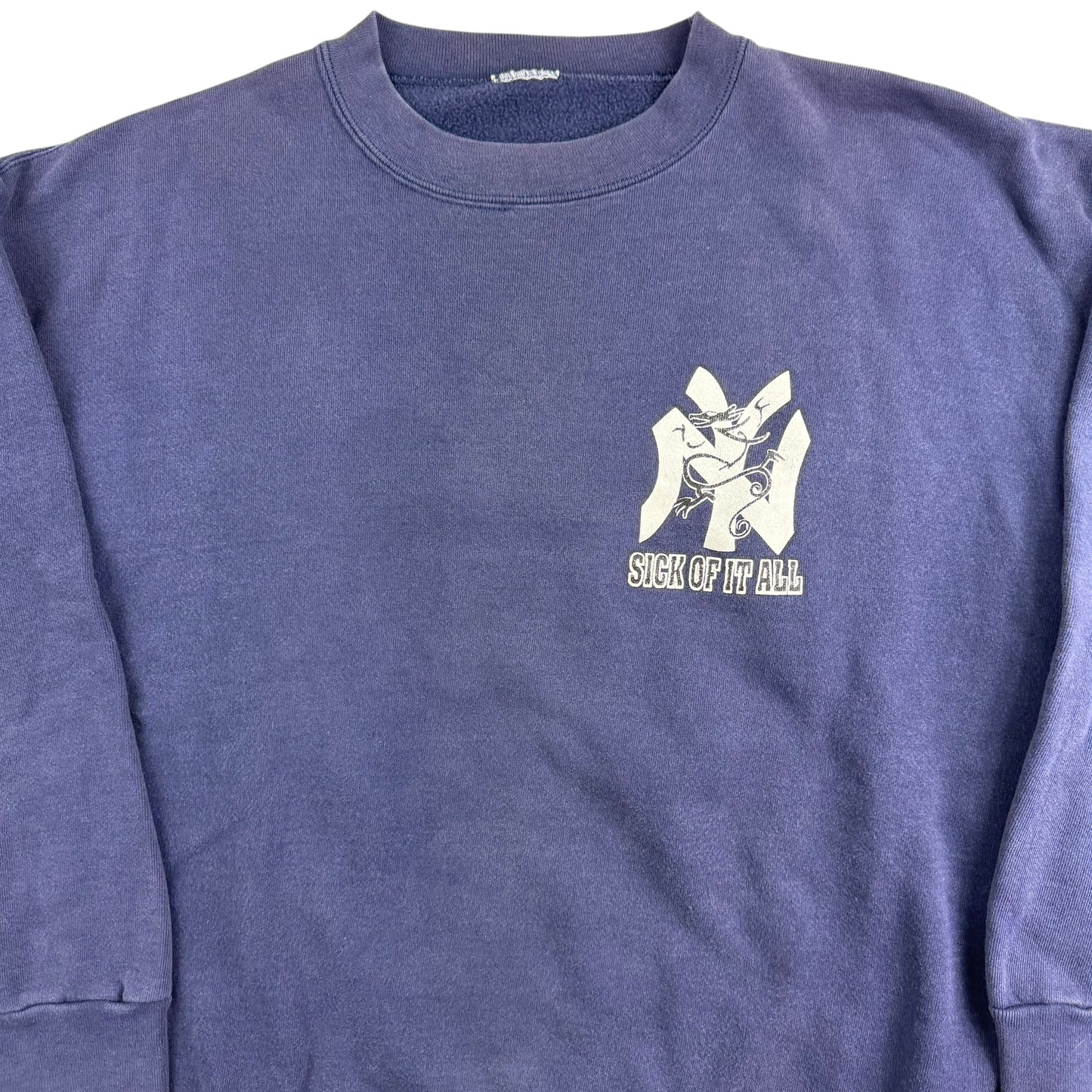 Vintage 90s Sick Of It All Crewneck Sweatshirt XL