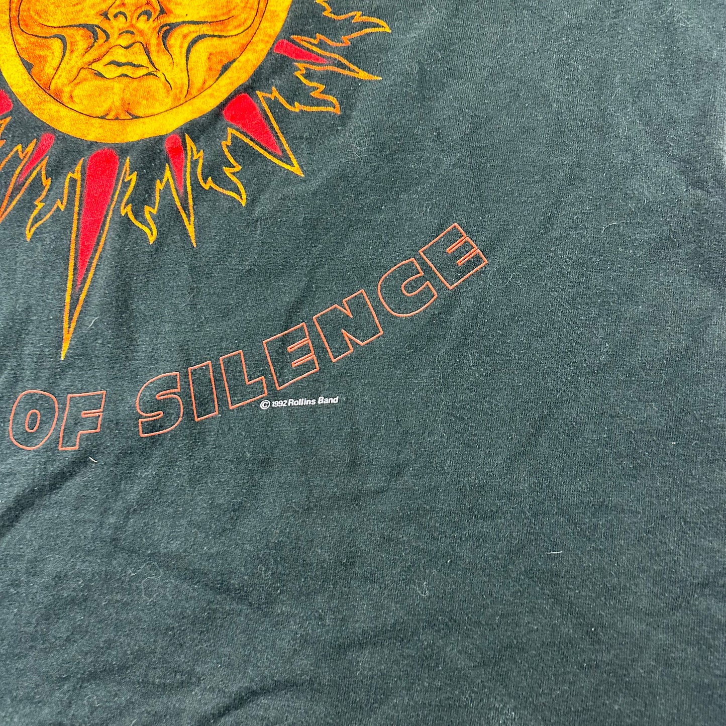 Vintage 1992 Rollins Band Shirt Large Silence Sucks