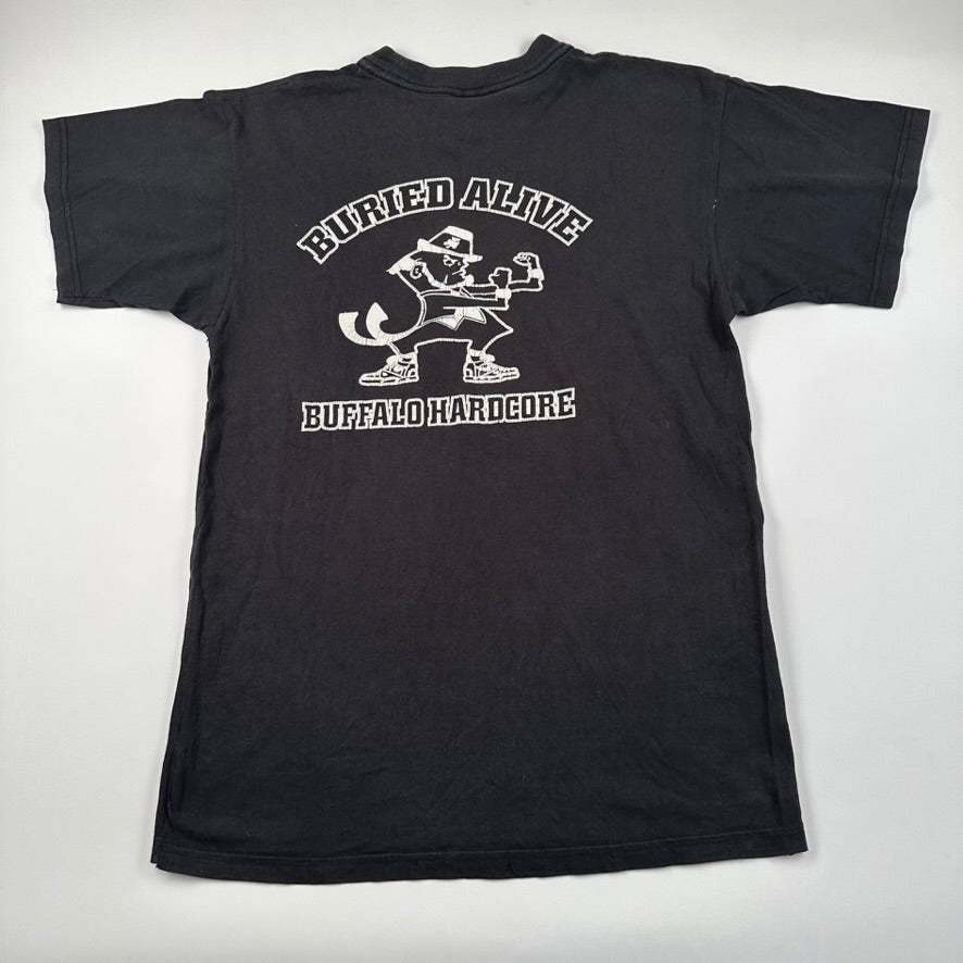Vintage 90s Buried Alive Shirt Medium Buffalo Hardcore