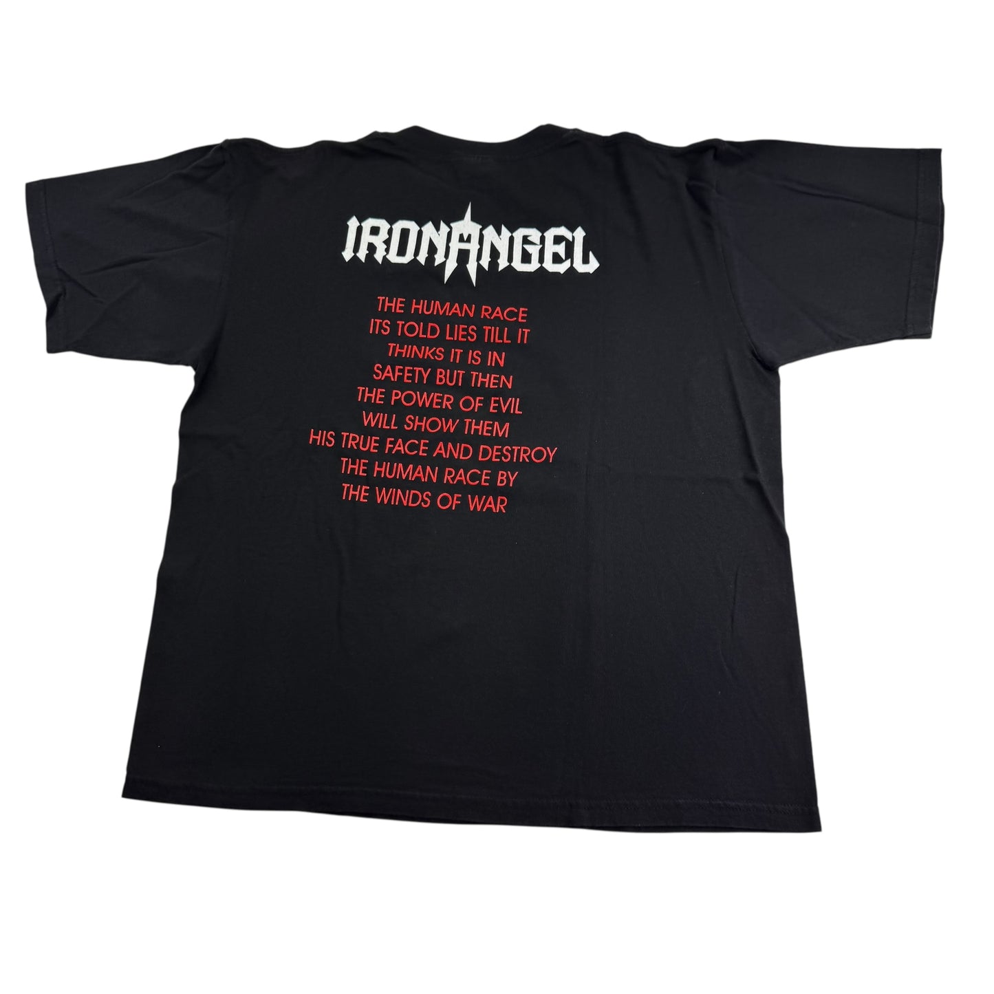Vintage 2000s Iron Angel Shirt Large Wings Of War
