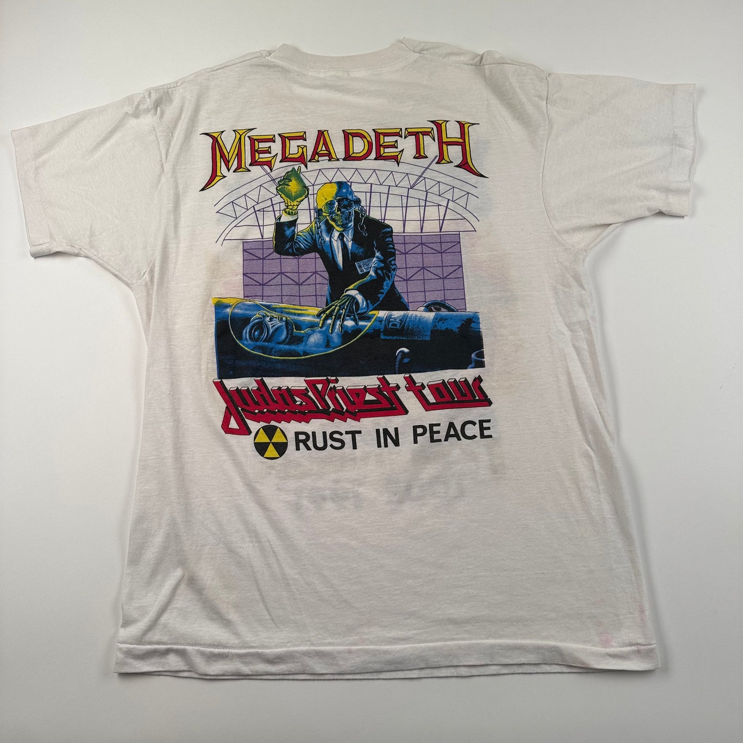 Vintage 1991 Judas Priest Shirt Large Painkiller Megadeth