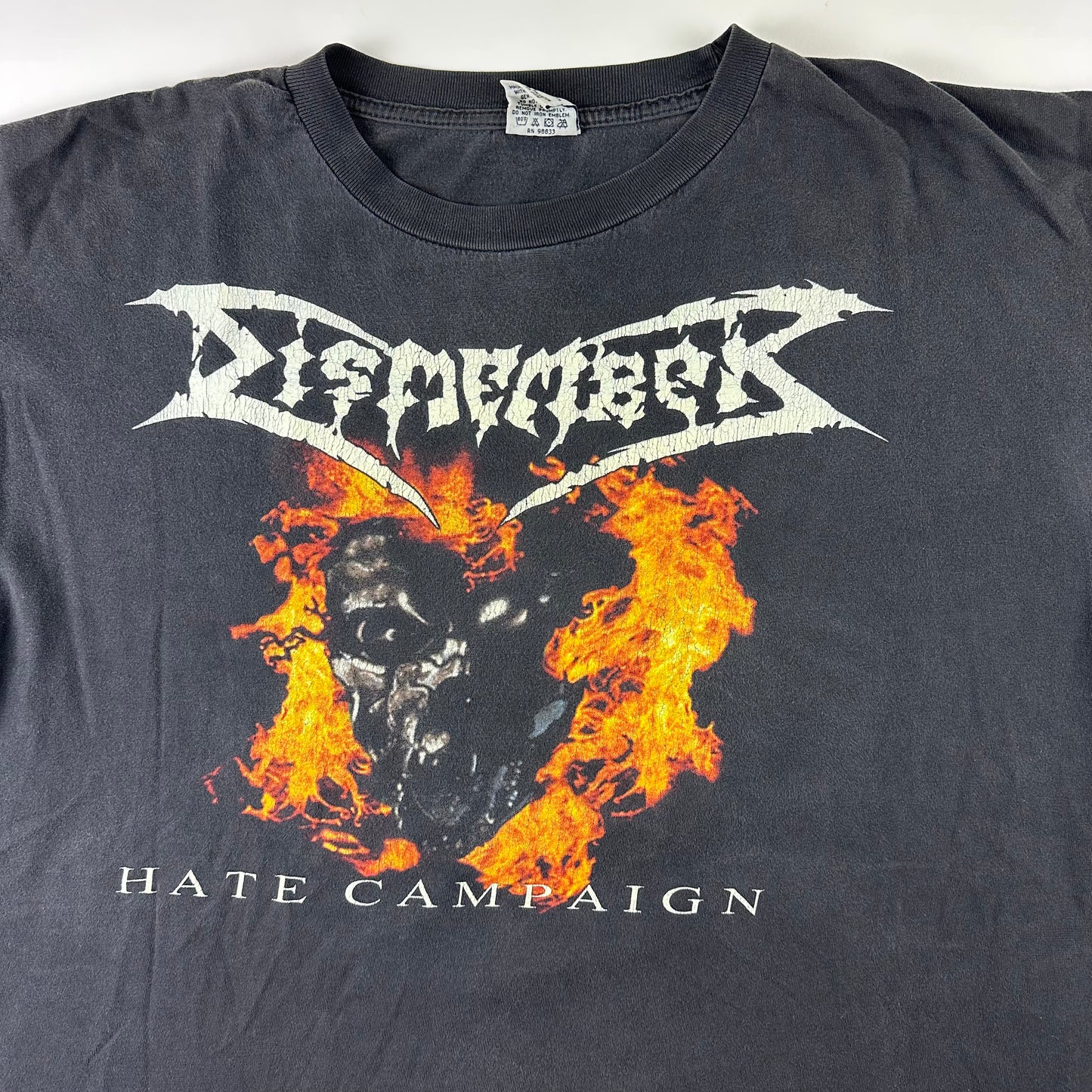 Vintage 2000 Dismember Shirt XL Hate Campaign