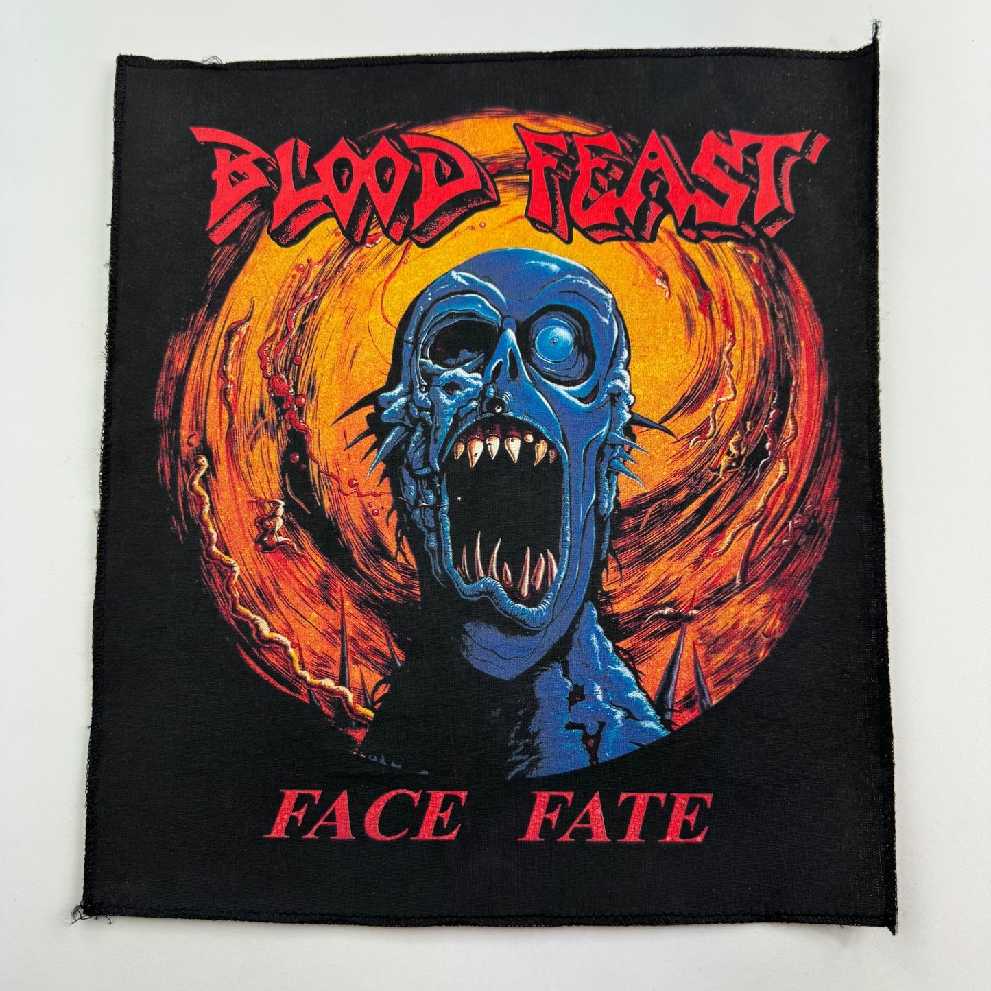 Blood Feast Back Patch Face Fate