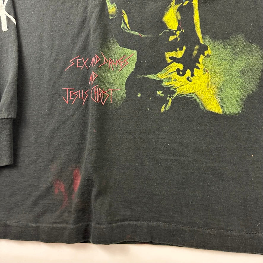 Vintage 1994 Christian Death Long Sleeve Shirt Large Sex And Drugs