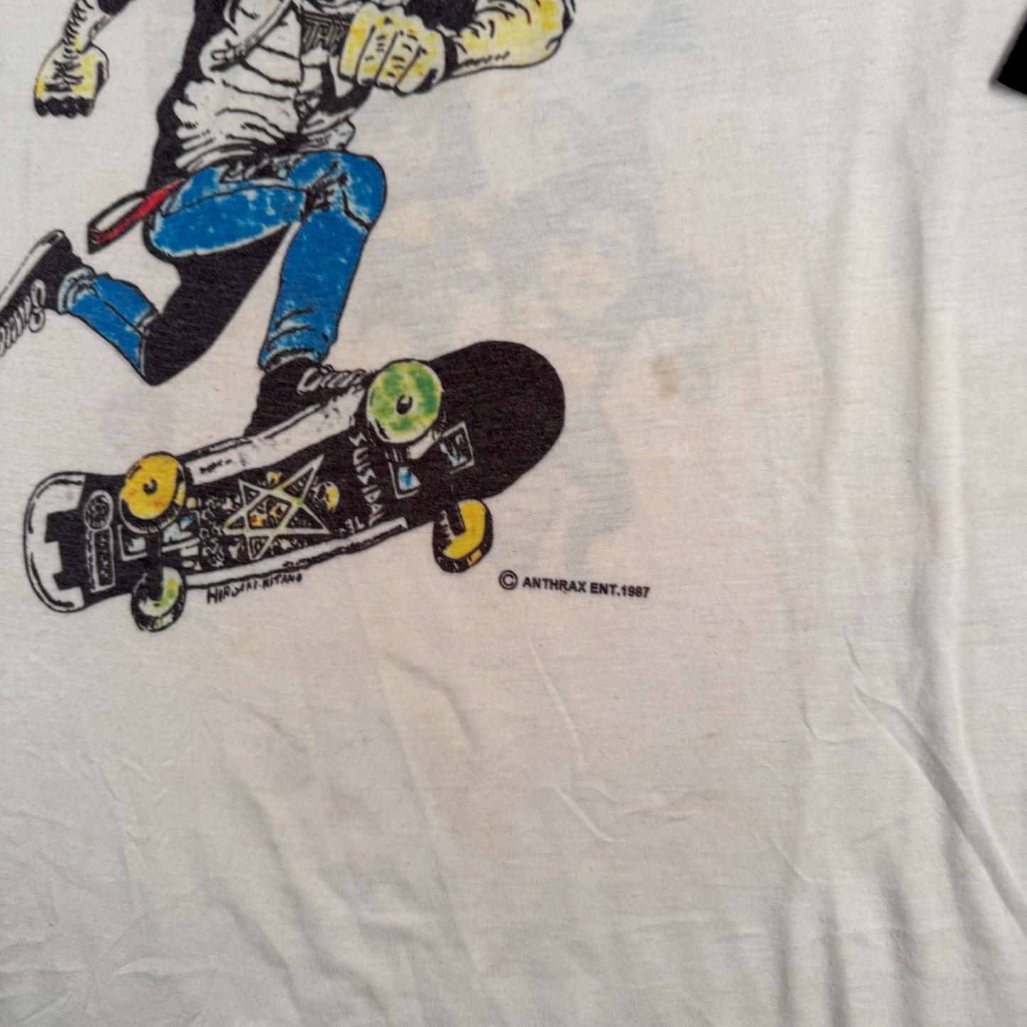 Vintage 1987 Anthrax Shirt Large Mosh It Up