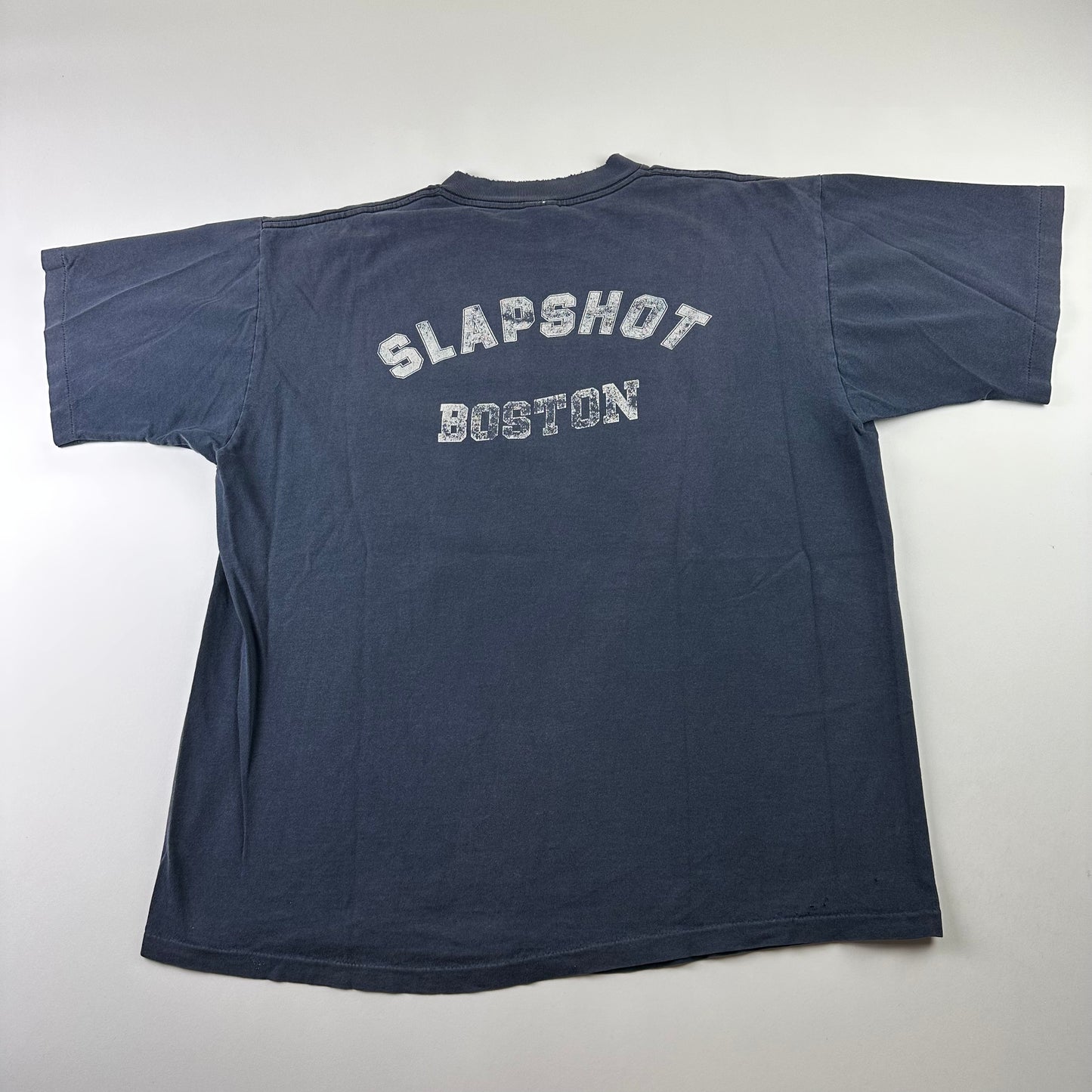 Vintage 90s Slapshot Shirt XL Boston