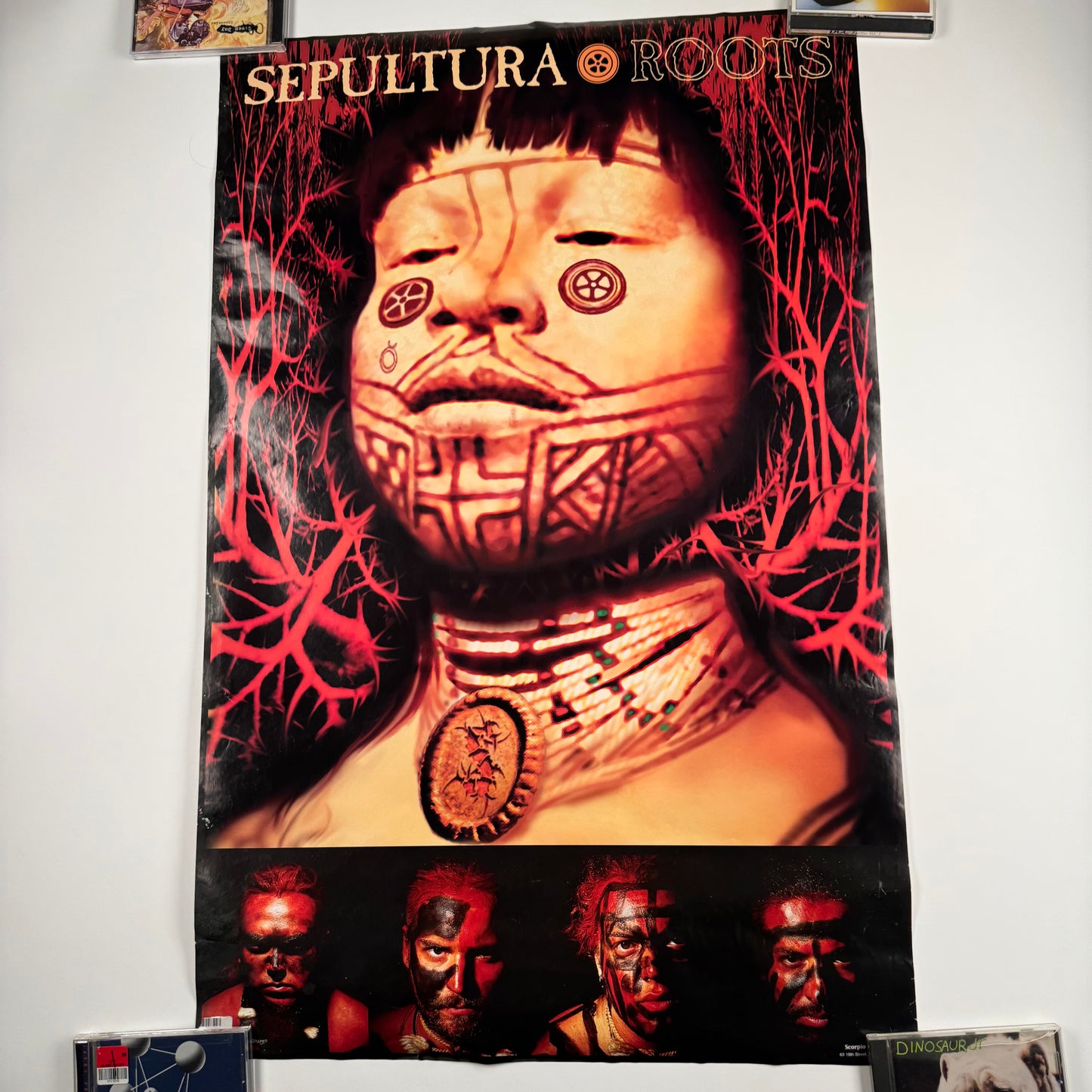 Vintage 1996 Sepultura Poster Roots