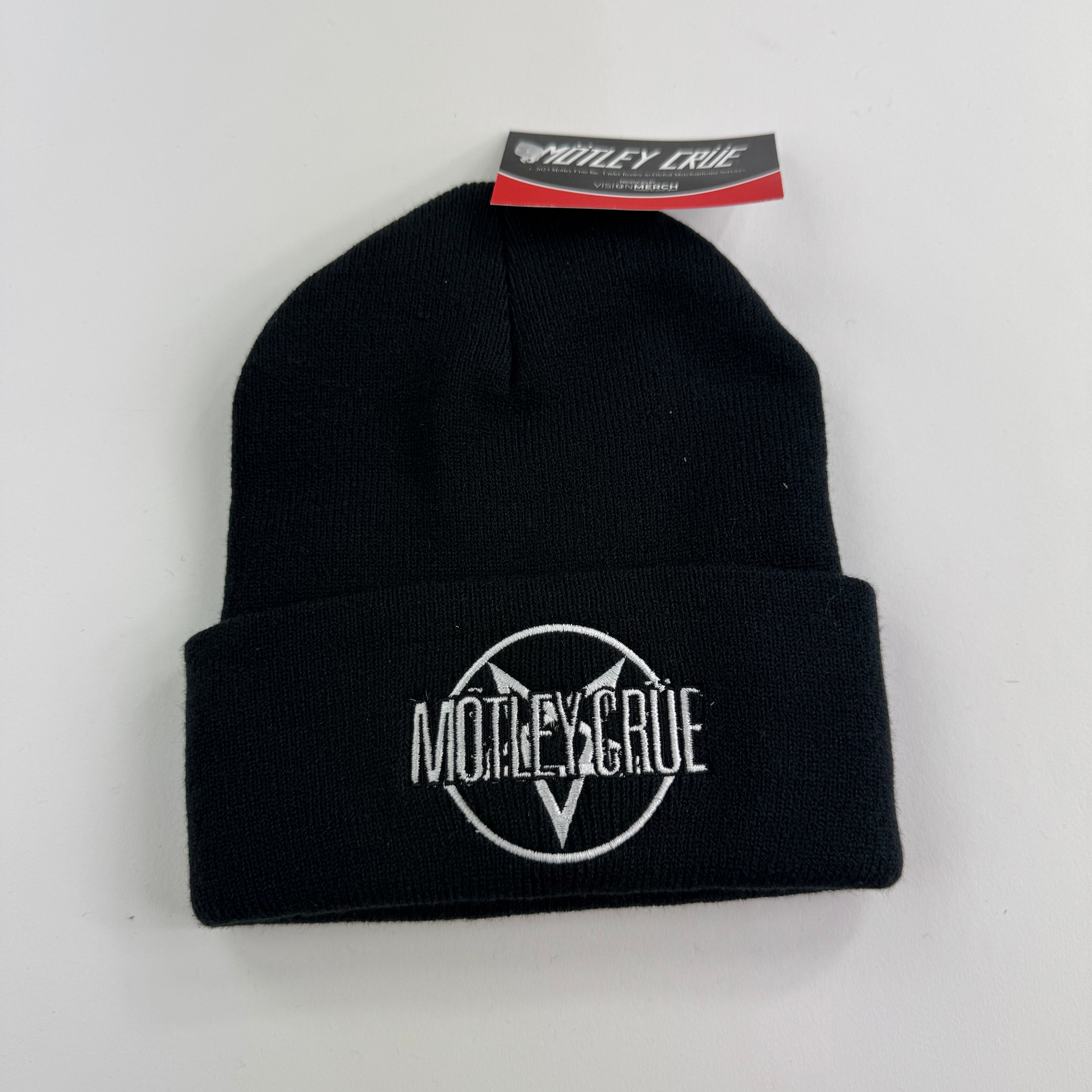 Motley Crue Official Band Logo Beanie Hat - Black, One Size, Shout At The Devil Merchandise