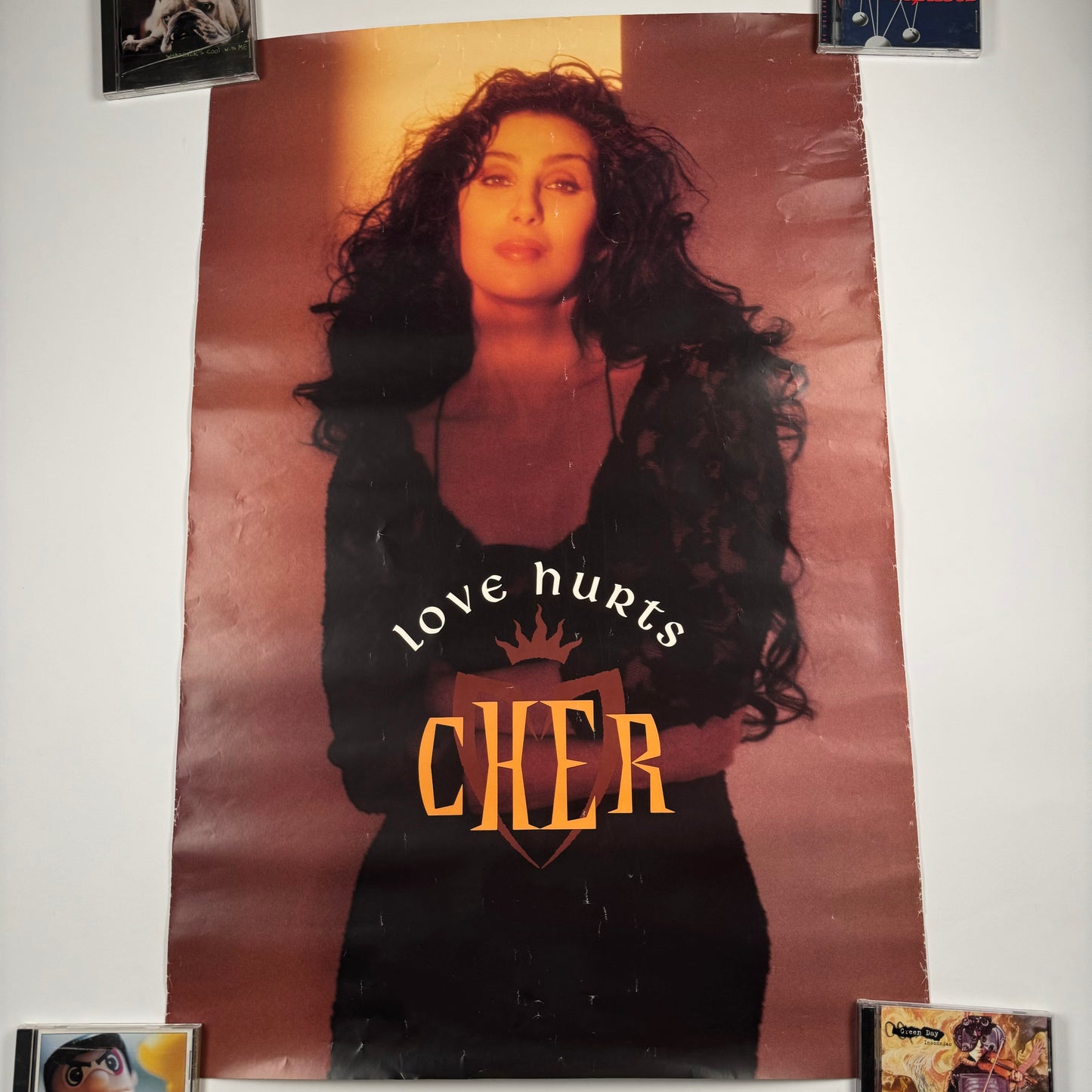 Vintage 1991 Cher Poster Love Hurts