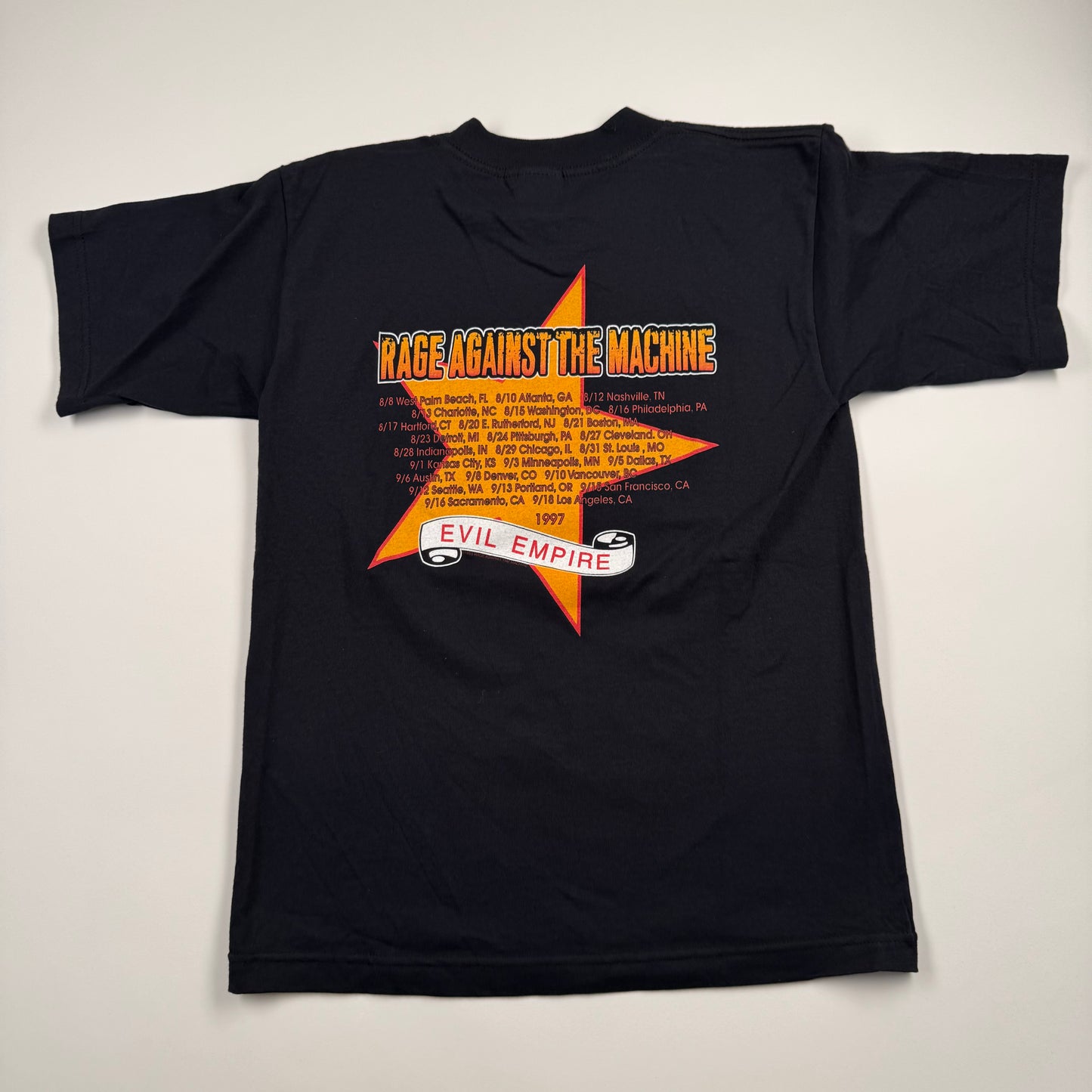 Vintage 1997 Rage Against The Machine Shirt Medium Evil Empire