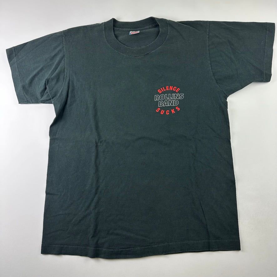 Vintage 1992 Rollins Band Shirt Large Silence Sucks