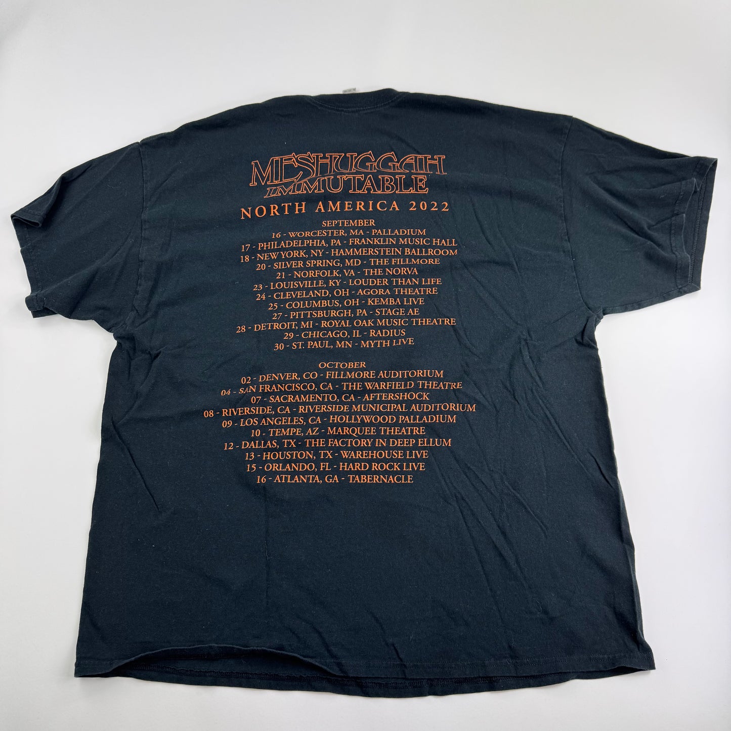 2022 Meshuggah Shirt XXL Immutable
