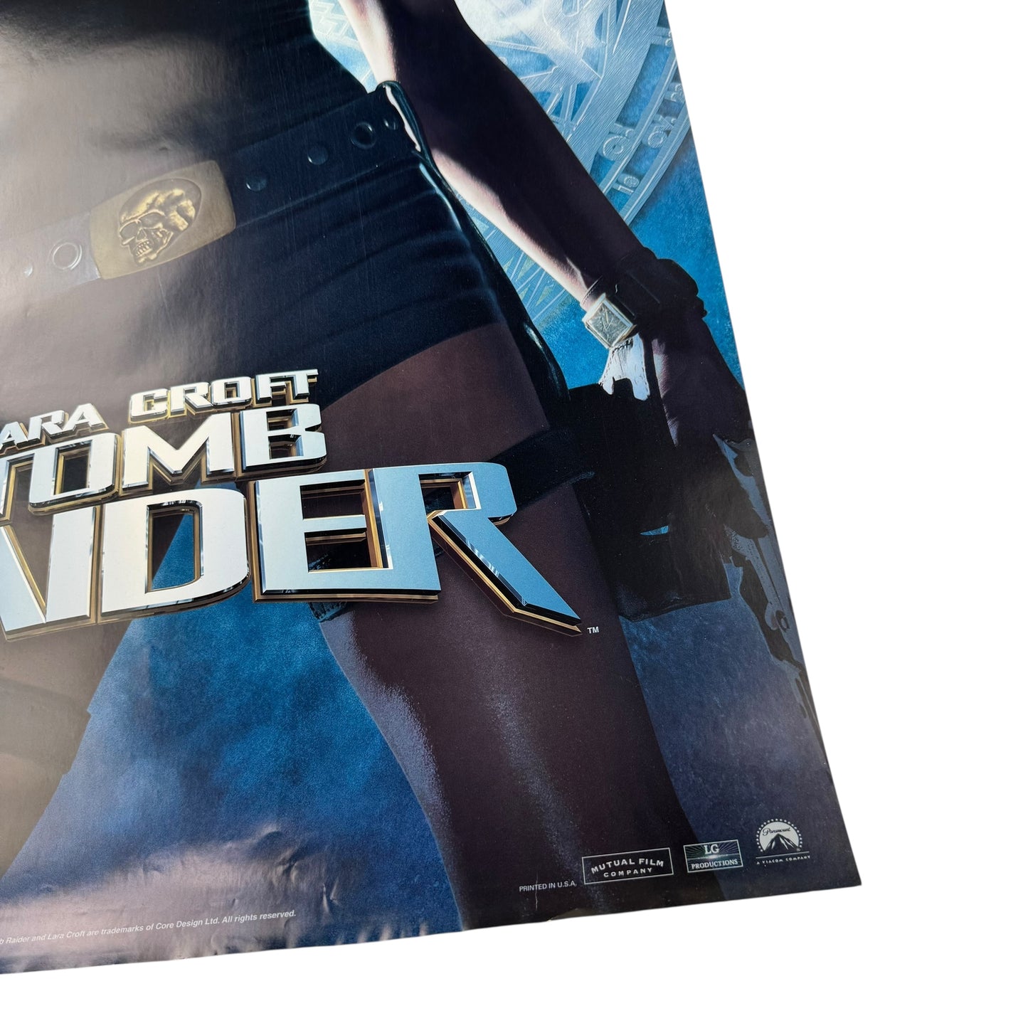 Vintage 90s Tomb Raider Poster Lara Croft