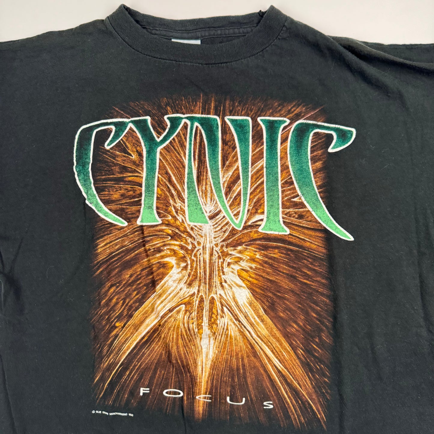 Vintage 1993 Cynic Shirt XL Focus European Tour