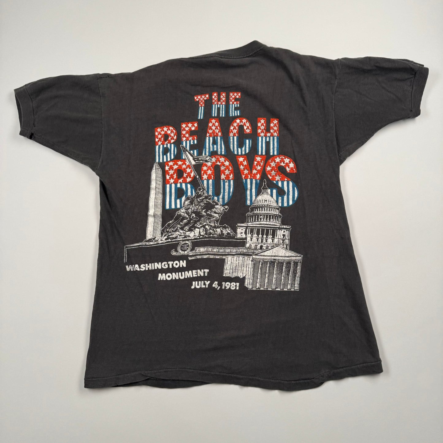 Vintage 1981 The Beach Boys Shirt Small Washington Monument