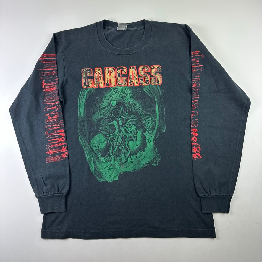Vintage 1993 Carcass Long Sleeve Shirt Large