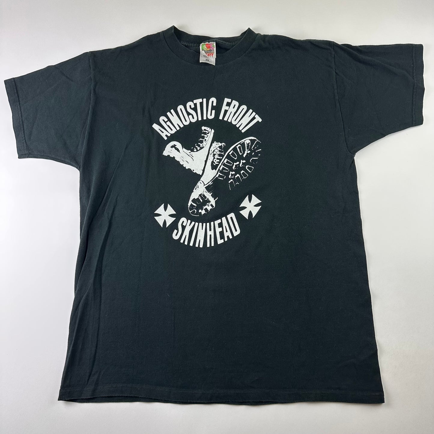 Vintage 90s Agnostic Front Shirt XL Skin Head