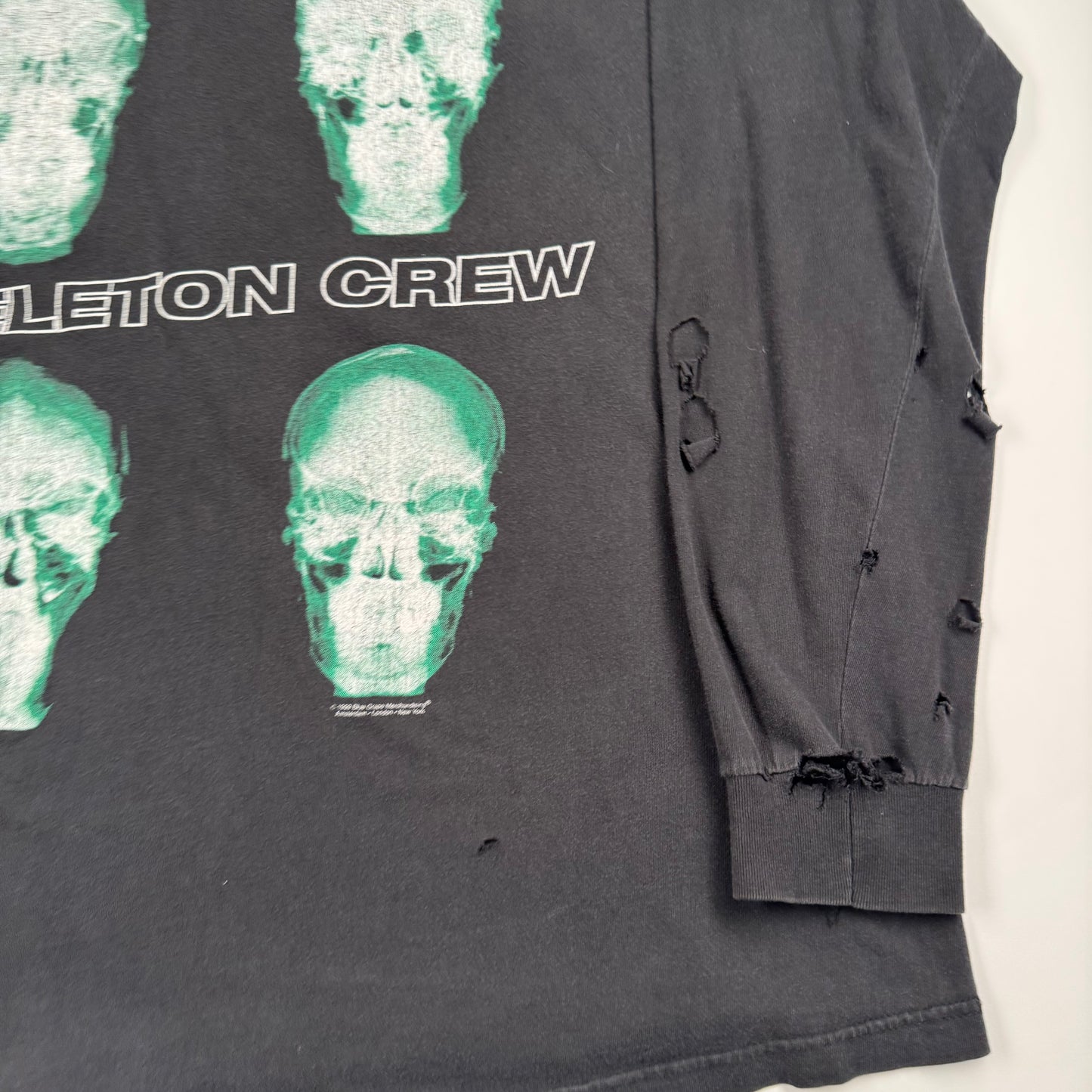 Vintage 90s Type O Negative Long Sleeve Shirt XL Skeleton Crew