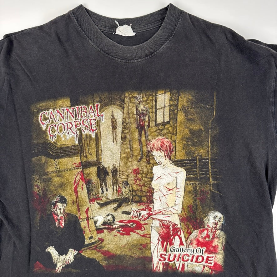 Vintage 90s Cannibal Corpse Shirt XL Gallery Of Suicide