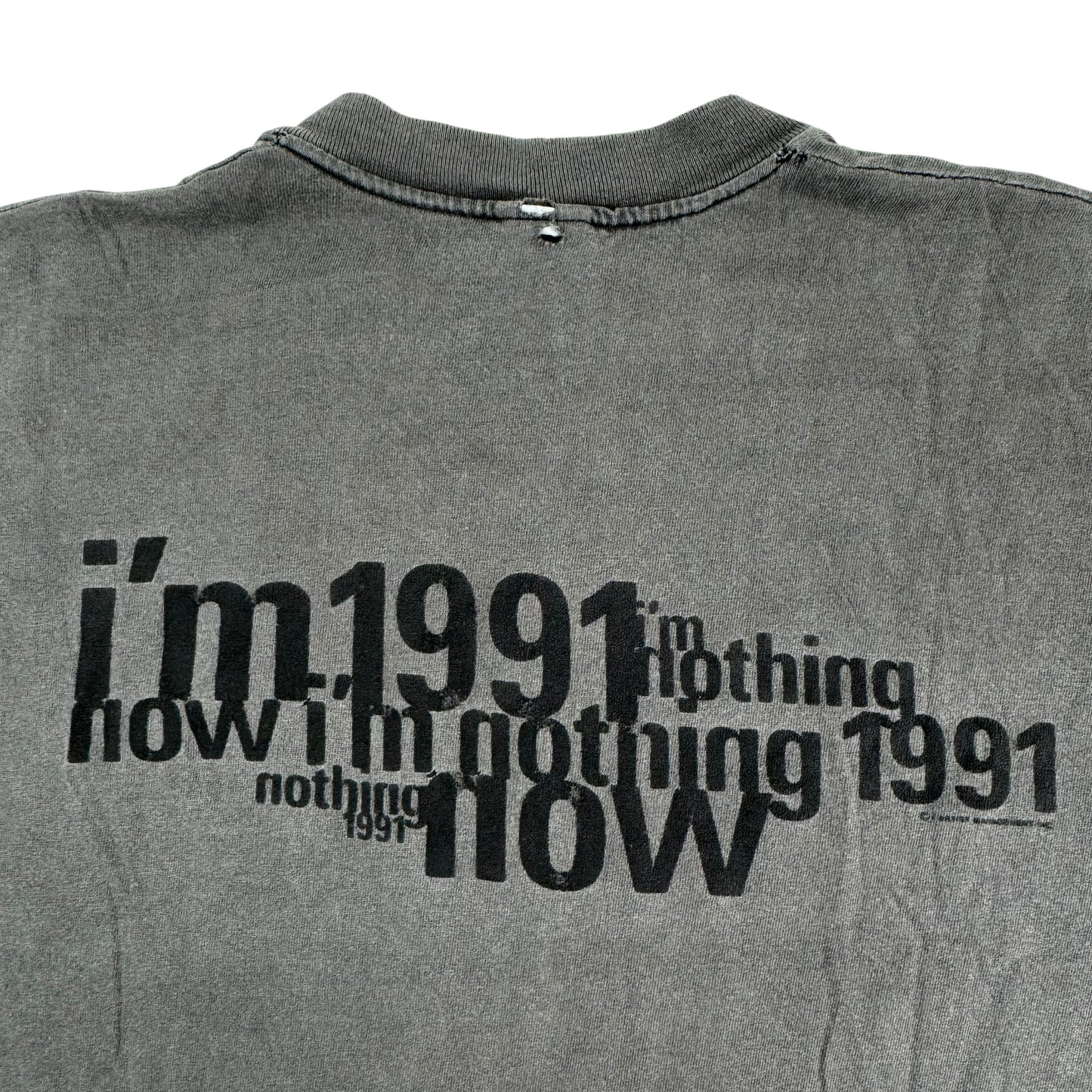 Vintage 1991 Nine Inch Nails Shirt XL Now I'm Nothing