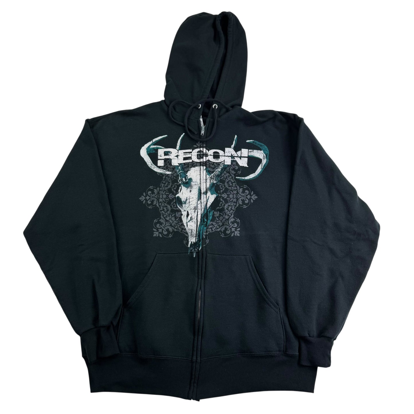 Vintage 2000s Recon Zip Up Sweatshirt Large
