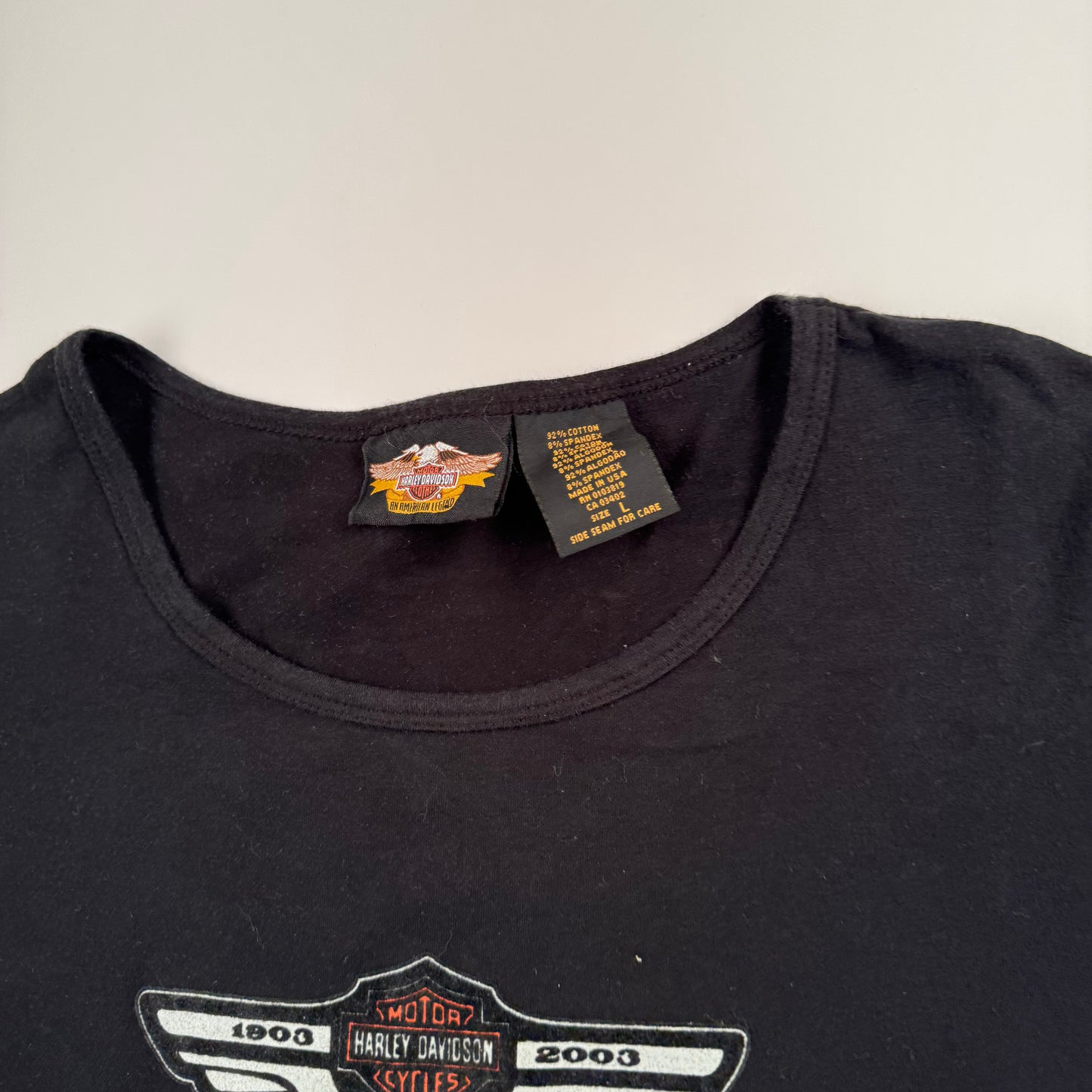 Vintage 2003 Harley Davidson Womens Long Sleeve Shirt Large