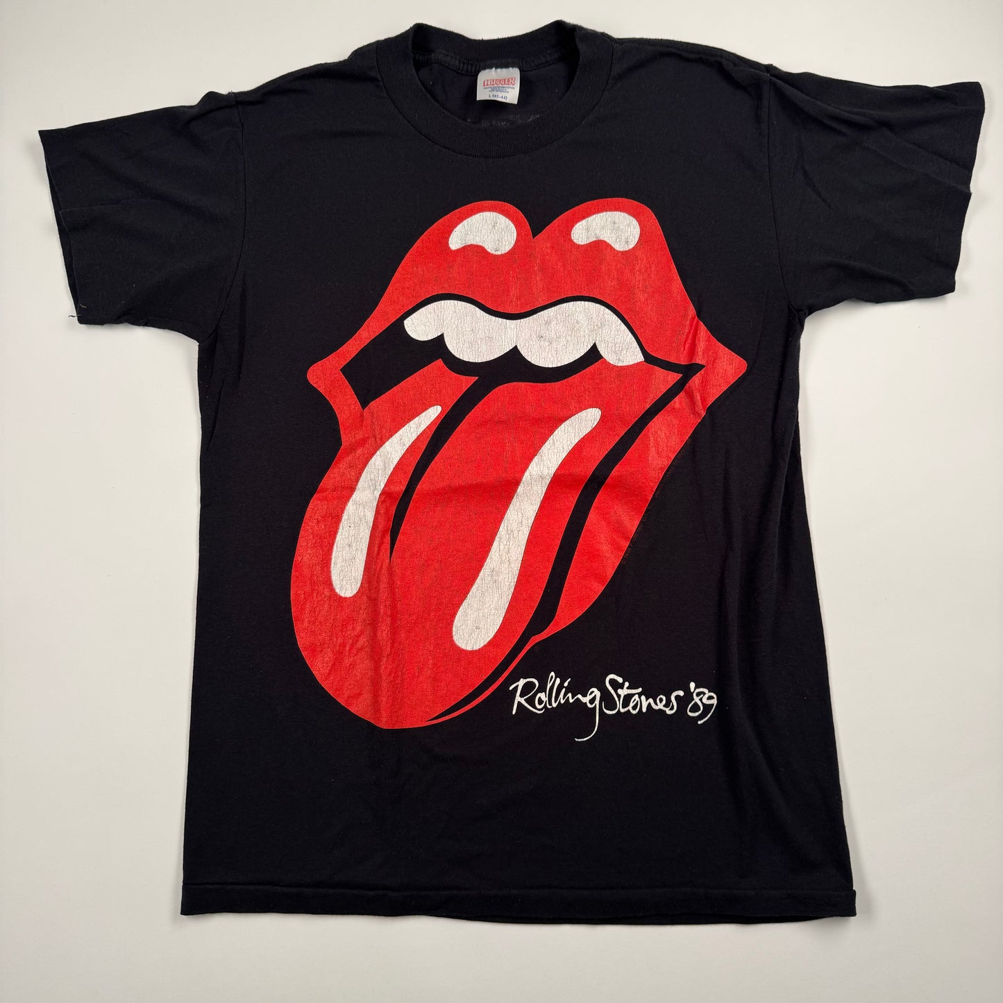 Vintage 1989 The Rolling Stones Shirt Large Steel Wheels